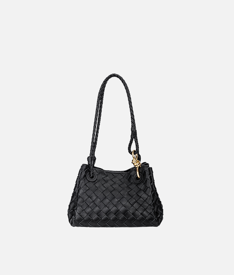 中号羊皮编织包