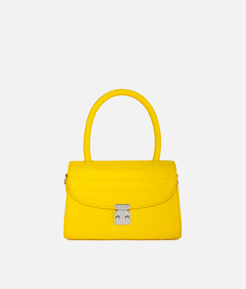 小号 尼罗鳄鱼皮手提包 黄色